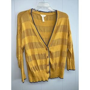 Matilda Jane Joanna Gaines Mustard Cardigan size Large‎